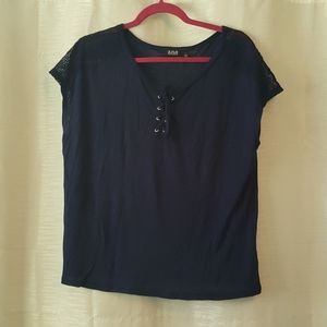 Navy blue size L blouse